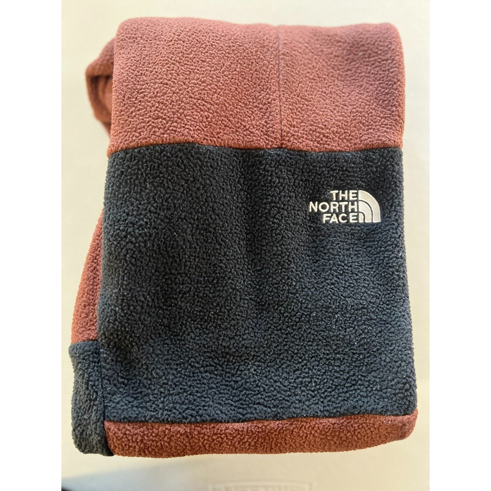 The North Face Fleece Pants Mens Large Brown Black Knee Patch Cinch Waist 30x29